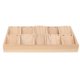 thumbnail image 3 of Caja de madera maciza con 10 ranuras para pendientes., 3 of 5