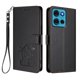 thumbnail image 1 of Funda Volteable con Diseño de Gato para Motorola MOTO G75 5G, Negro, 1 of 6