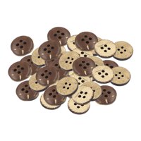 Magideal - 100 Uds. Botones Diy De Cáscara , Para Álbum De Recortes, , Chaqueta , 4 Agujeros 20Mm