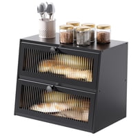 Panera Juatpniy De Madera Tipo Granja, Extra Grande, 2 Capas, Negra