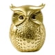 thumbnail image 2 of Estatua De Búho Para Decoración Del Hogar, Escultura De Animales De Resina Para Sala De Estar, Entrada, Oficina, Oro, 2 of 5