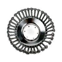 Magideal - Disco De Cepillo De Rueda De Alambre, Cabezal De Corte, Cabezal De Cepillo Giratorio De Alambre De Acero Para Malezas, Limpieza De Polvo, Cepillo De M 8 Pulgadas