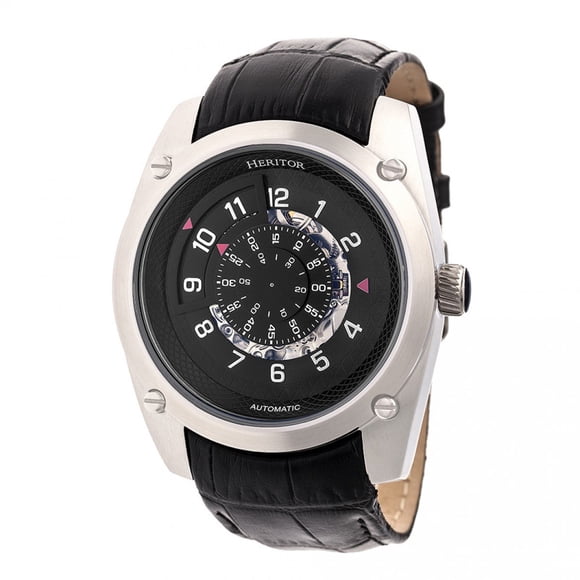 Reloj HERITOR Automatic Daniels Semi-Skeleton, correa de piel