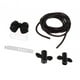 thumbnail image 5 of Lindo Cable De Carga Cubierta Protectora Enchufe 4 En 1 Funda Protectora Transparente Negro, 5 of 5