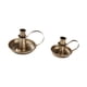 thumbnail image 2 of Candelabro Cónico De Metal De 2 Piezas Para Dormitorio, Elegante Y Resistente, Color Bronce, 2 of 5