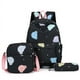 thumbnail image 1 of 3pcs/Set Laptop Backpack Adjustable Strap Fashion Women Nylon Travel Backpack Cute Gradient Work Rucksack for Work School Travel, 1 of 3