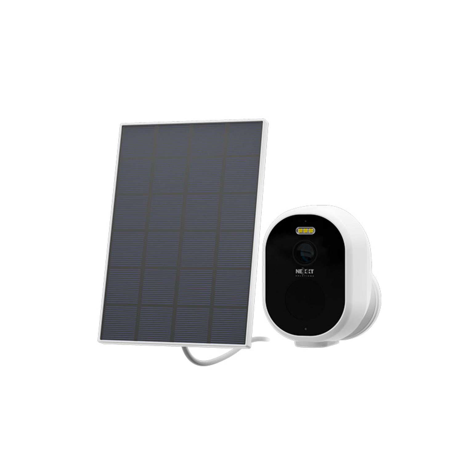 Nexxt Solutions - Cámara Wi-fi Exterior Nexxt A Bateria 2k + Panel Solar