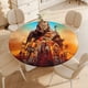 thumbnail image 4 of Mad Max: Furiosa-theme Fitted Round Tablecloths Elastic Edged Table Covers Waterproof Table Cloth for Kitchen Holiday Party Tables Decor 150cm, 4 of 6