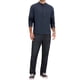 thumbnail image 2 of INSPIRE CHIC Camiseta Henley de Algodón para Hombre de Manga Larga con Botones, Camiseta Básica S Azul Marino, 2 of 6