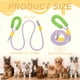 thumbnail image 2 of Correa para perros Uxcell con manos libres acolchadas, correa de entrenamiento ajustable de 6.6 pies/2m, cuerda de nylon resistente sin tirones (púrpura), para correr con mascotas grandes y medianas, 2 of 7