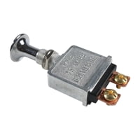 Magideal - Interruptor De Empuje Y Tracción De Alta Resistencia, Interruptor Marino De 75 A Con Botón Cromado, Accesorios De Metal, Conectores 2P, 6-28 V Para