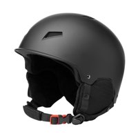 Magideal - Casco De Esquí, Casco De Snowboard, Casco De Snowboard Para Esquí, Snowboard, Ajuste Ajustable Con Rejillas De Ventilación, Casco Deportivo Para Nieve Negro