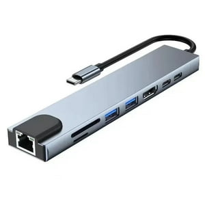 Oem - Adaptador Usb 8 En 1 Tipo C