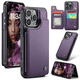 thumbnail image 5 of Funda Tipo Cartera de Cuero Morada para iPhone, Estuche Protector Anti Impacto con Tarjetero, Ranuras para Tarjetas y Espacio para Efectivo, 5 of 5
