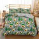 thumbnail image 1 of Avocado Fruit Leaves Stripes Quilt Duvet Cover Set Soft Bedroom Decor3-Piece Bedding Set, 1 of 5