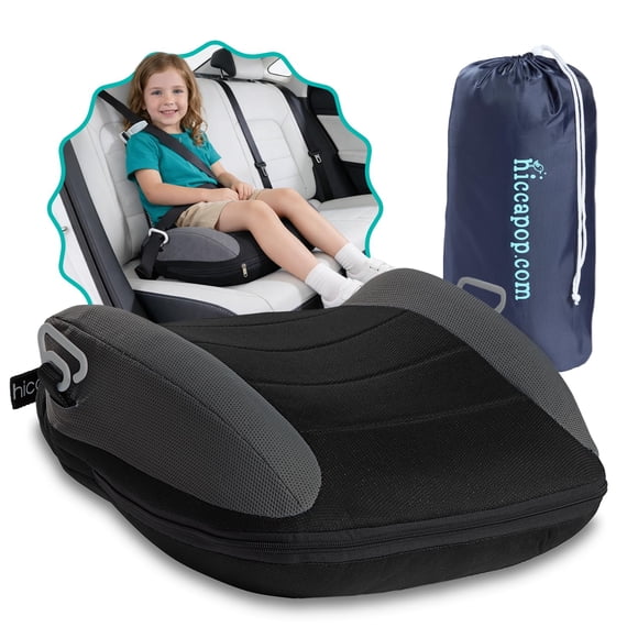 Asiento elevador inflable portátil Hiccapop UberBoost, negro