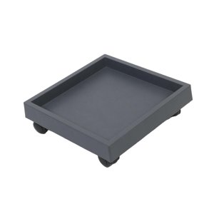 Magideal - Maceta Con Ruedas Para Mover Macetas, Bandeja Con Platillo Para Macetas Con Ruedas, Carrito Para Macetas, Soporte Rodante Para Plantas Para Jardín, Ma Gris