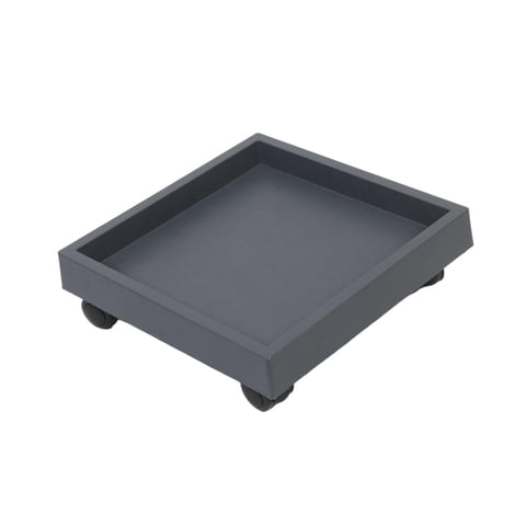 Magideal - Maceta Con Ruedas Para Mover Macetas, Bandeja Con Platillo Para Macetas Con Ruedas, Carrito Para Macetas, Soporte Rodante Para Plantas Para Jardín, Ma Gris