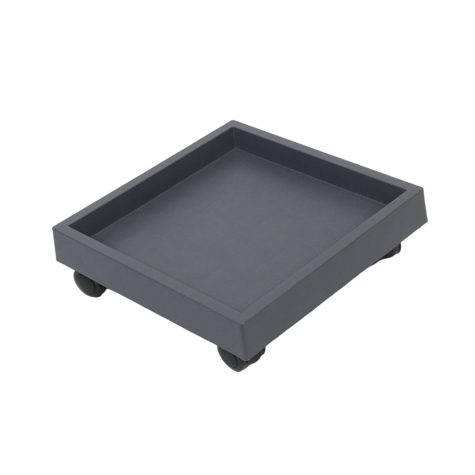 Magideal - Maceta Con Ruedas Para Mover Macetas, Bandeja Con Platillo Para Macetas Con Ruedas, Carrito Para Macetas, Soporte Rodante Para Plantas Para Jardín, Ma Gris