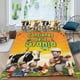 thumbnail image 2 of La Granja de Zenón Conjunto de sábanas temático, trío de piezas, cómodo y amigable con la piel, diseño único, regalo de decoración para el hogar para familiares, amigos y fans,135cm *200cm, 2 of 6