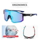 thumbnail image 5 of POLASUP GAFAS LENTES DE SOL Gafas de sol deportivas con lentes espejados azules y montura negra con detalles azules. Diseño aerodinámico, protección UV 400. Perfectas para ciclismo, 5 of 9