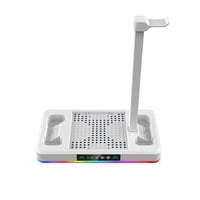 Genérico - Base De Ventilador Con Soporte De Carga Para Xbox Serie X/S, Luces Rgb Y Gancho Para Auriculares Accesorios-Blanco