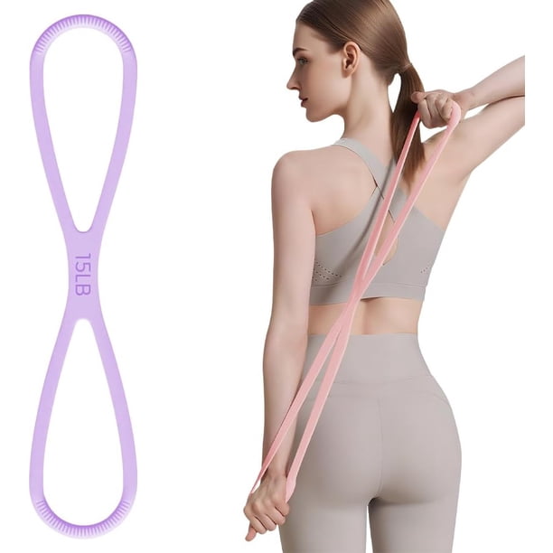 Banda resistencia figura 8 asas 7-16kg silicona polea yoga pilates