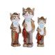thumbnail image 1 of 3 Uds Bonitas Figuritas De Jardín Estatuas De Gatito De Mesa Para Gabinete Interior Césped, 1 of 5