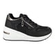 thumbnail image 1 of Zapatilla Plataforma con Cuña Nora Negro Alquimia, 1 of 7
