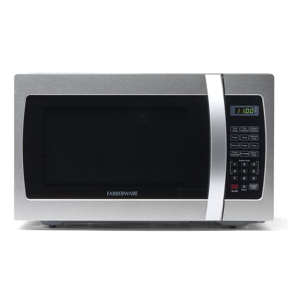 Encimera Farberware para microondas, 1000 W, 1.3 pies cúbicos con luz LED