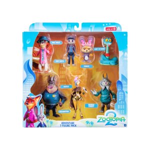 Pack De 7 Figuras Articuladas De 8 Cm Zootopia