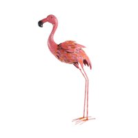 Magideal - Figuritas De Animales, Estatua De Flamenco, Artesanía Rosa, Bricolaje, Adorno De Paisaje De Hierro Decorativo Versátil, Escultura De Jardín Para Patio