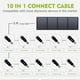 thumbnail image 4 of Panel solar EnginStar 40W portátil plegable USB QC3.0, 4 of 9