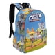 thumbnail image 2 of Los Casos de Criaturas-theme Backpack, Campus style schoolbag Bookbag with Adjustable Shoulder Straps And Large Zip Compartment, Unisex Travel Bags.42x30x15cm, 2 of 6