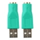 thumbnail image 4 of 2 Adaptadores De Puerto PS/2 Hembra A USB 2.0 Macho Para Teclado Y Ratón PS2, 4 of 5
