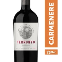 Vino Tinto Carmenere Premium 14.7° Botella 750 Ml Terrunyo