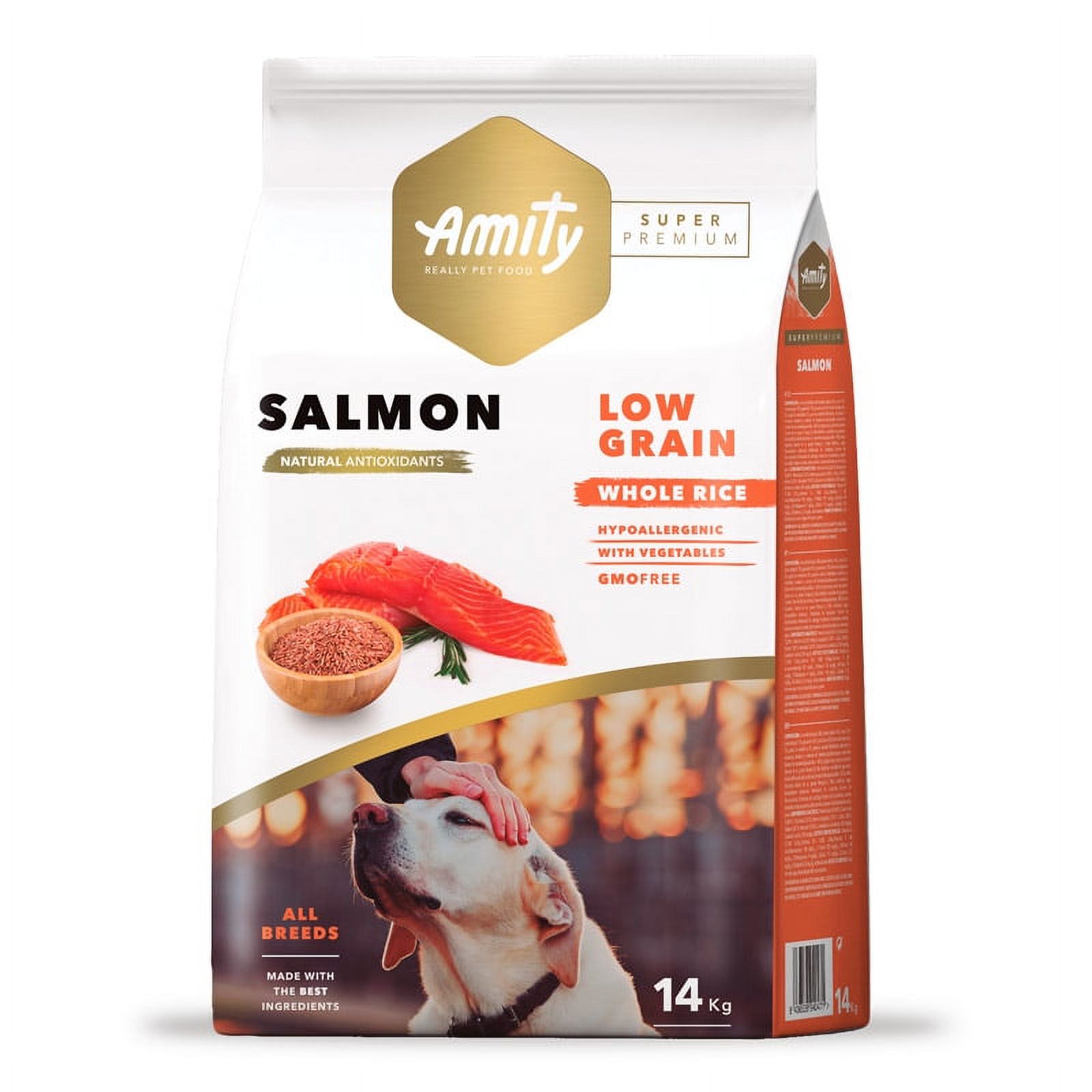Amity Sp Low Grain Salmón Adult Dog 14 Kg Rosa Talla Única