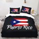 thumbnail image 1 of Duvet Cover Set Black Puerto Rican Flag Print And Puerto Rico Text Home Bedroom Bedding, 1 of 1