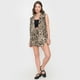thumbnail image 4 of Blazer Mujer Sin Mangas Botones Print Beige Corona, 4 of 5