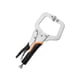 thumbnail image 5 of Abrazadera facial, alicates de abrazadera C de bloqueo, herramienta de soldadura de abrazadera de tornillo ajustable de metal para carpintería, taller con cubierta negra, 5 of 5