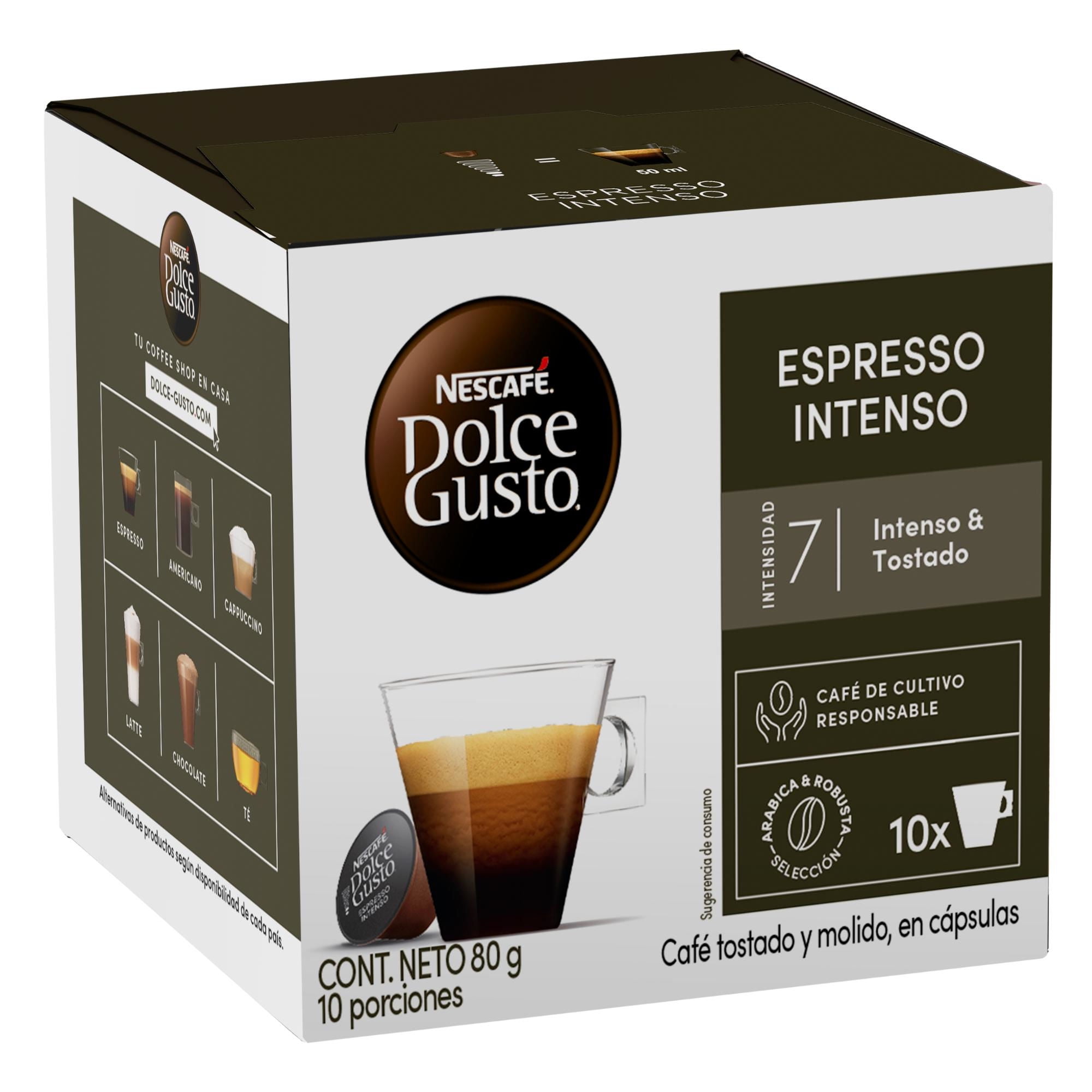 Café Nescafé Espresso Intenso 10 Tazas 80 g Nescafé Dolce Gusto