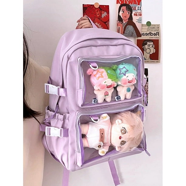 Japanese School Bags For Teenage Girls Transparent Pockets Itabag Women New 2024 Kawaii JK Backpack Women Girls Ita Backpack