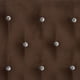 thumbnail image 4 of Respaldo Cama Diamond 1.5 Plaza Felpa Chocolate, 4 of 4