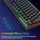 thumbnail image 4 of Teclado inalámbrico portátil para juegos Redragon K524RGB-PRO, 4 of 9