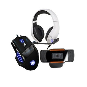Genérico - Combo Pc Con Webcam + Audifono Gamer H1 + Mouse Zelotes T80