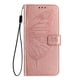 thumbnail image 3 of Funda cartera mariposa para Motorola Moto G17 Power con soporte y ranuras para tarjetas Oro rosa, 3 of 6