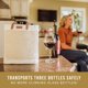 thumbnail image 2 of Bolso Tote PICNIC TIME para Vino, 3 Botellas, Yute Beige, 2 of 7