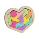 thumbnail image 3 of Rompecabezas De Madera En Forma De Corazón, Bloques De Madera, Rompecabezas Para Formas, Estilo De Jardín De Infantes B, 3 of 5