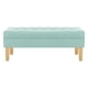 thumbnail image 1 of Banqueta Wood 2c Felpa 05 Verde Agua, 1 of 4