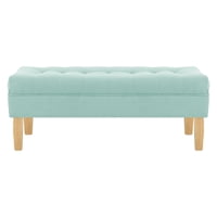 Bodevir - Banqueta Wood 2C Felpa 05 Verde Agua